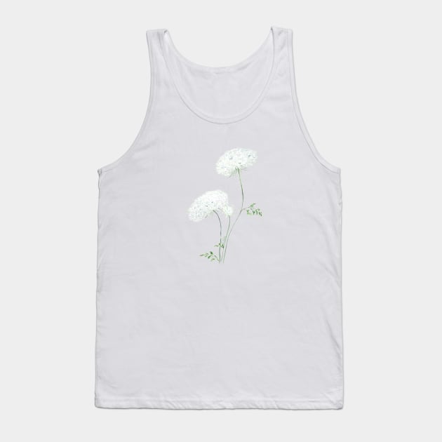 Queen Anne's Lace Tank Top by colorandcolor